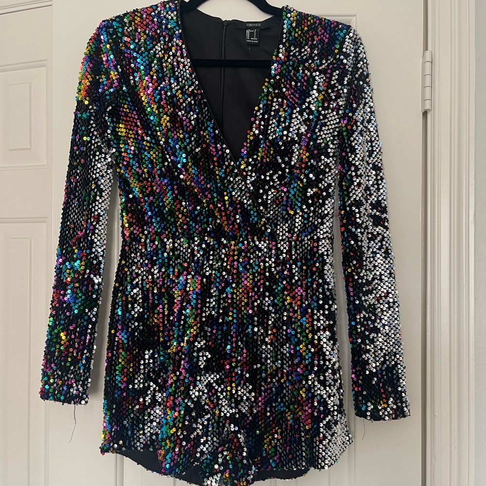 Forever 21 Multicolor Sequin Dress
